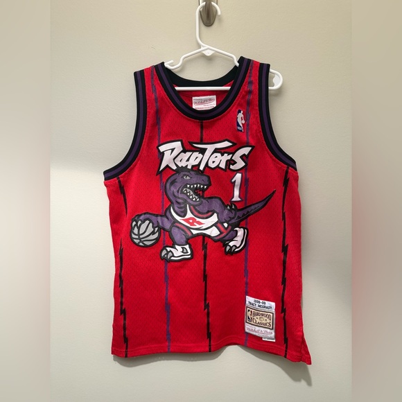 Mitchell & Ness Red and Purple Raptors‎ Jersey - Picture 1 of 9
